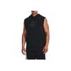 Under Armour Curry Series Solid Color Drawstring Hooded Sleeveless Basketball Vest Men Tops Black 1374301-001