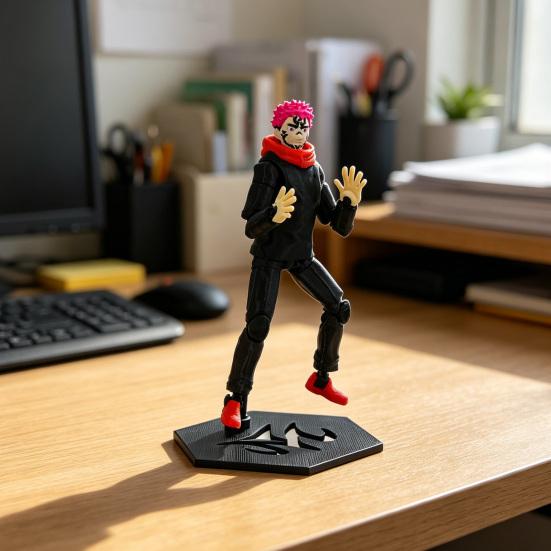 3D Printed Anime Action Figure, Movable Joints Cartoon Character Model, Posable Figure Collectible Toy Decoration Ornament, Gift for Anime Lovers