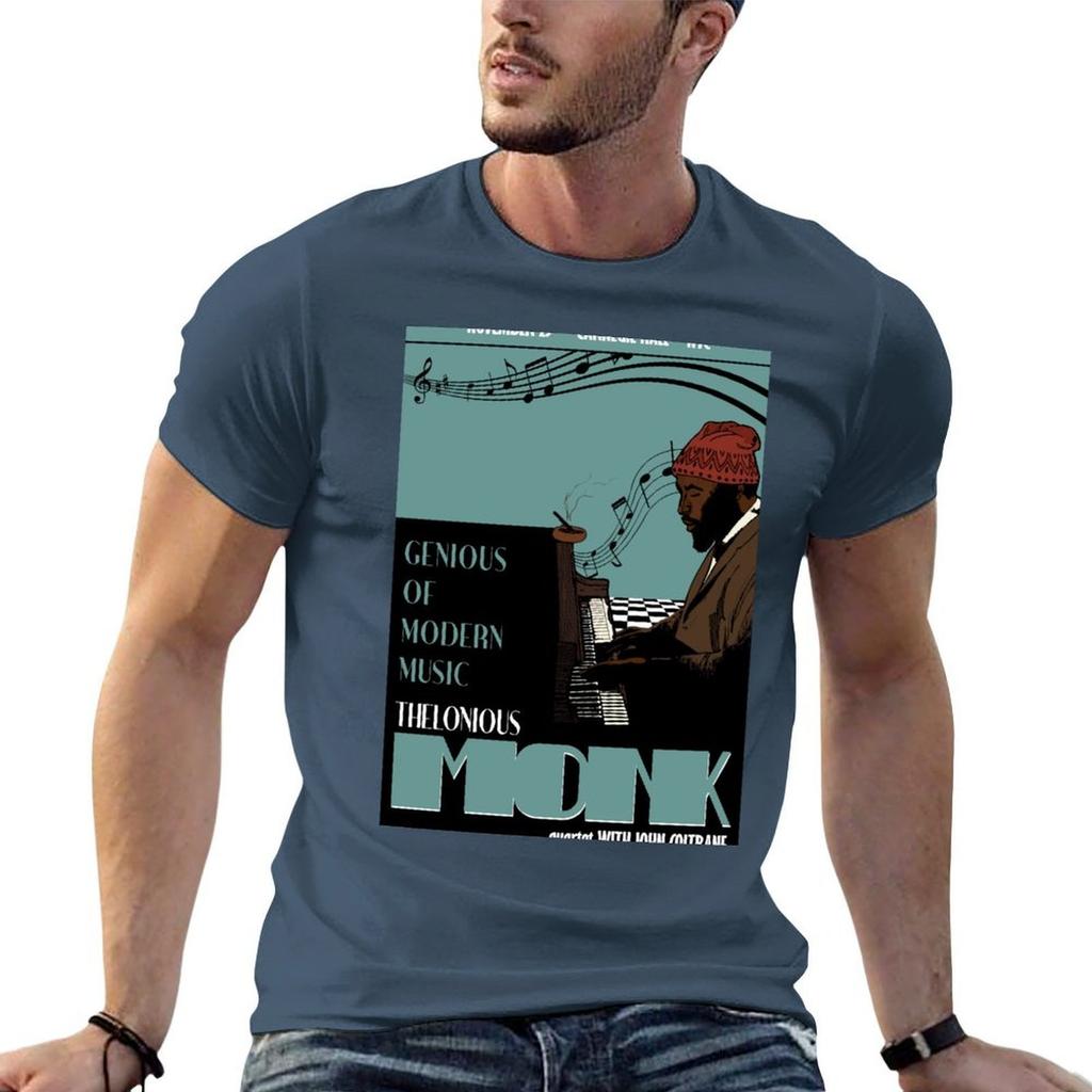 Thelonious Monk Original Jazz Art T-shirt t-shirt Unisex designer cotone t-shirt Unisex t-shirt stampate per Unisex Tshirt