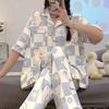 Recommended Pajamas Women'S Suit Sweet And Cute Wind Short-Sleeved Trousers Fashionable Versatile Student Dormitory Loungewear