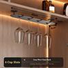 Single-row Design Wine Glass Holder 2/3/4 Slots Wine Glass Storage Shelf  Kitchen Use