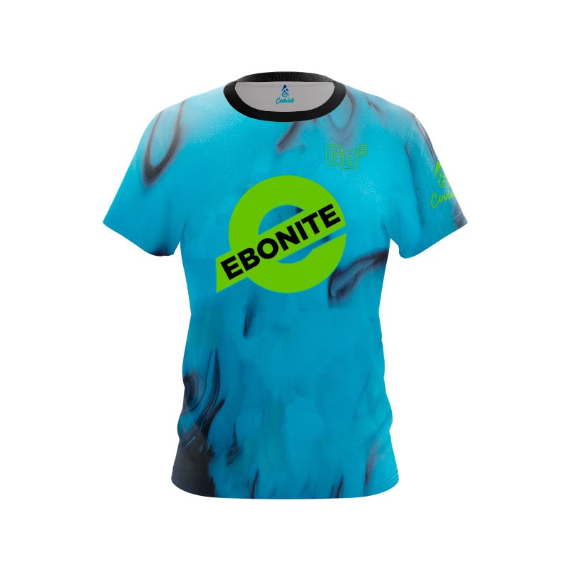 Ebonite Wash Twin Dragon Sakura Bowling Jersey Short Sleeve Tops