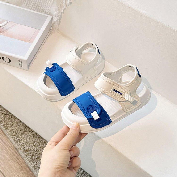 Boys' Shoes Baotou Sandals 2025 Summer New Girls' Versatile Casual Shoes Korean Version of Medium and Older Children's Soft-soled Beach Shoes