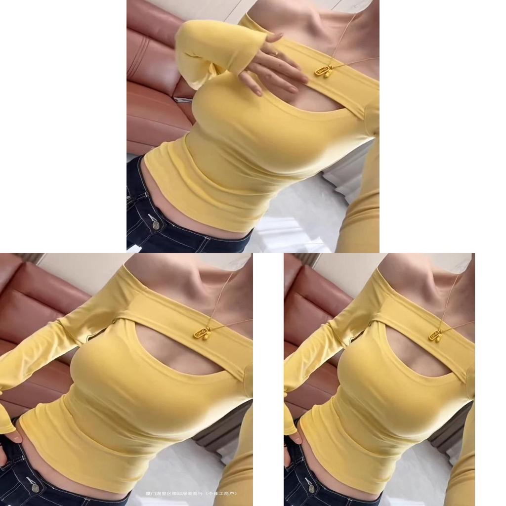 Oversize T Shirt With Hollow Out Design For Spring Fashion Womens Slim Fit Casual Top