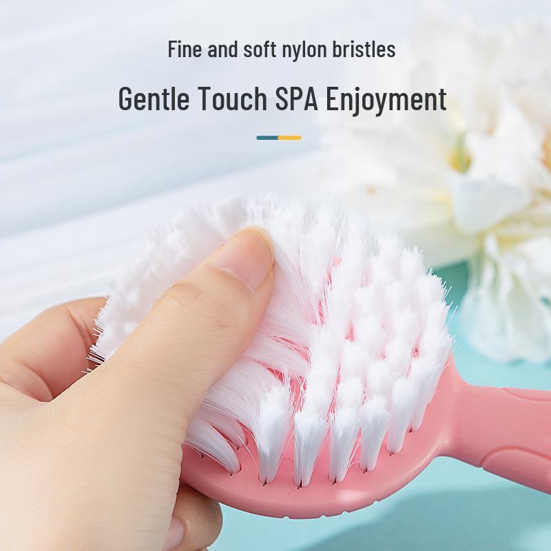 Nylon Soft Bristle Baby Cradle Cap Comb and Brush Set for Boys and Girls