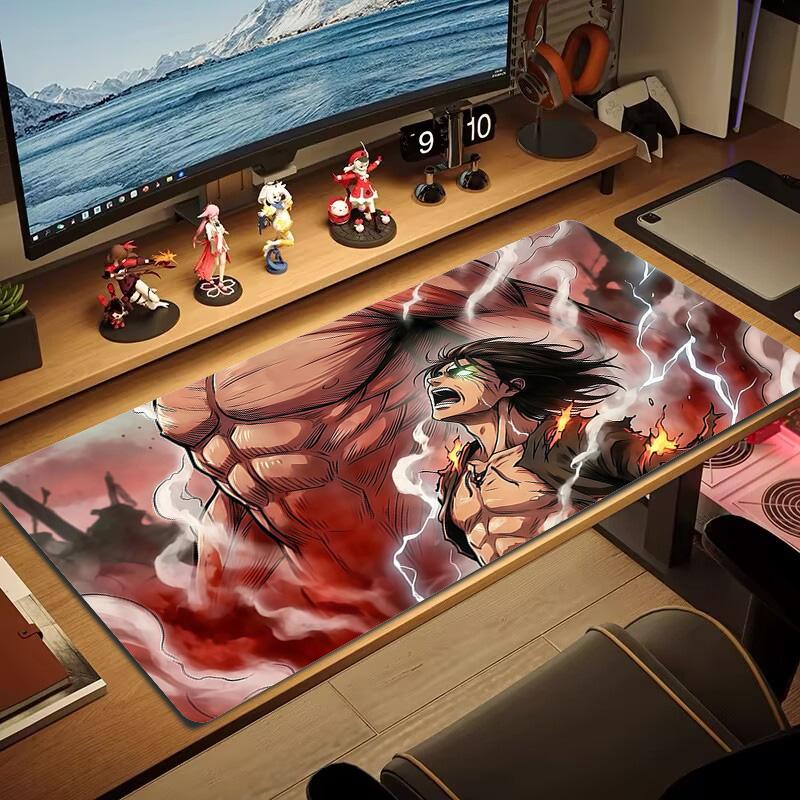 Attack On Titan2 Print  Cushion Non-slip Laptop Tablet Big Mousepad XXL Mat Mini PC Playmat With Lock Edge
