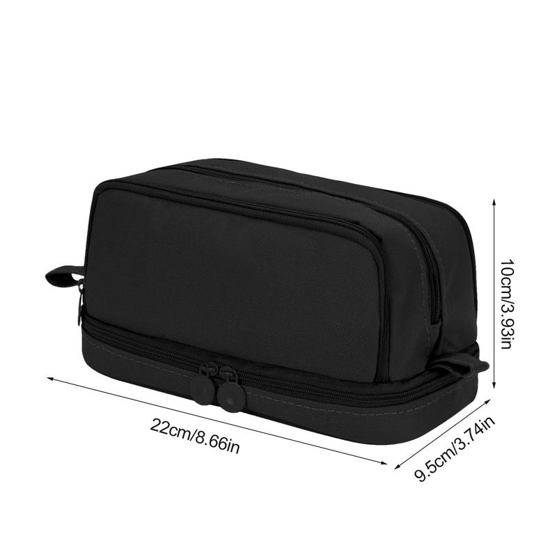 Portable Pencil Case Portable Big Capacity Pencil Pen Case With Compartments Aesthetic Pen Pouch Stationery Storage Bag For