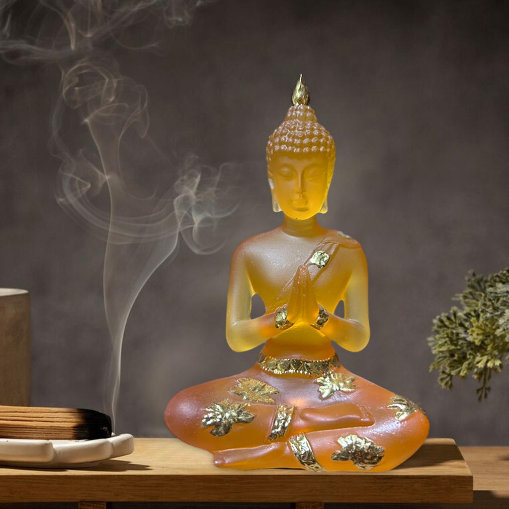 Buddha-Figuren aus Kunstharz, Ornament, thailändische Buddha-Statue, Tempeldekoration, Buddha-Statuen, Nachahmung von Wohnzimmer-Glasdekorationen