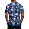 Men's Quick Dry Short Sleeve Neck T-Shirt with Christmas Print
