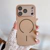 Luxury Lychee Grain Magnetic For Magsafe Case For iPhone 17 16 15 14 13 Pro Max Shockproof With Built-in Lens Protector Cover