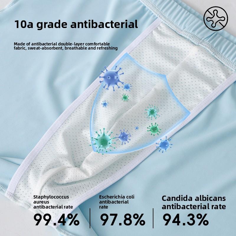 Men Spring and Summer Fashion New High-grade Ice Silk Flat Angle Underwear