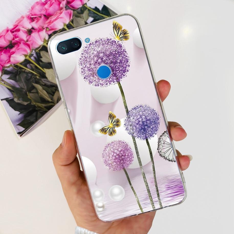 For Xiaomi Mi 8 Lite Case Fashion Soft Silicone Phone Case For Xiaomi Mi 8 SE / Mi 8 Pro Mi8 Lite Clear Tpu Cover Astronaut Capa
