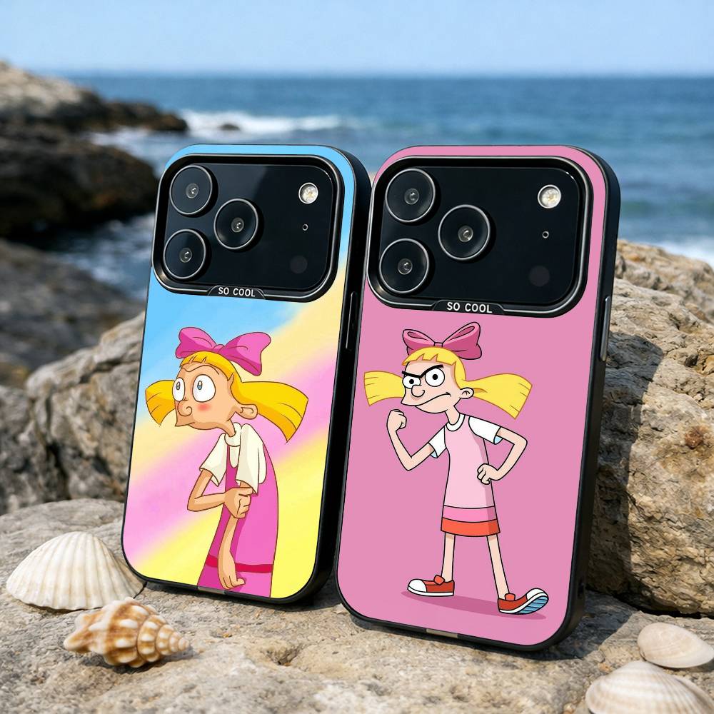 1PC H-Hey A-Arnolds Phone Case For iPhone17,16,15,14,13,12,11,Pro,MAX Gray Matte Silicone Black Cover