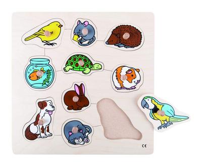 Educo 10-Piece Peg Puzzle, Pet Friends, 523342