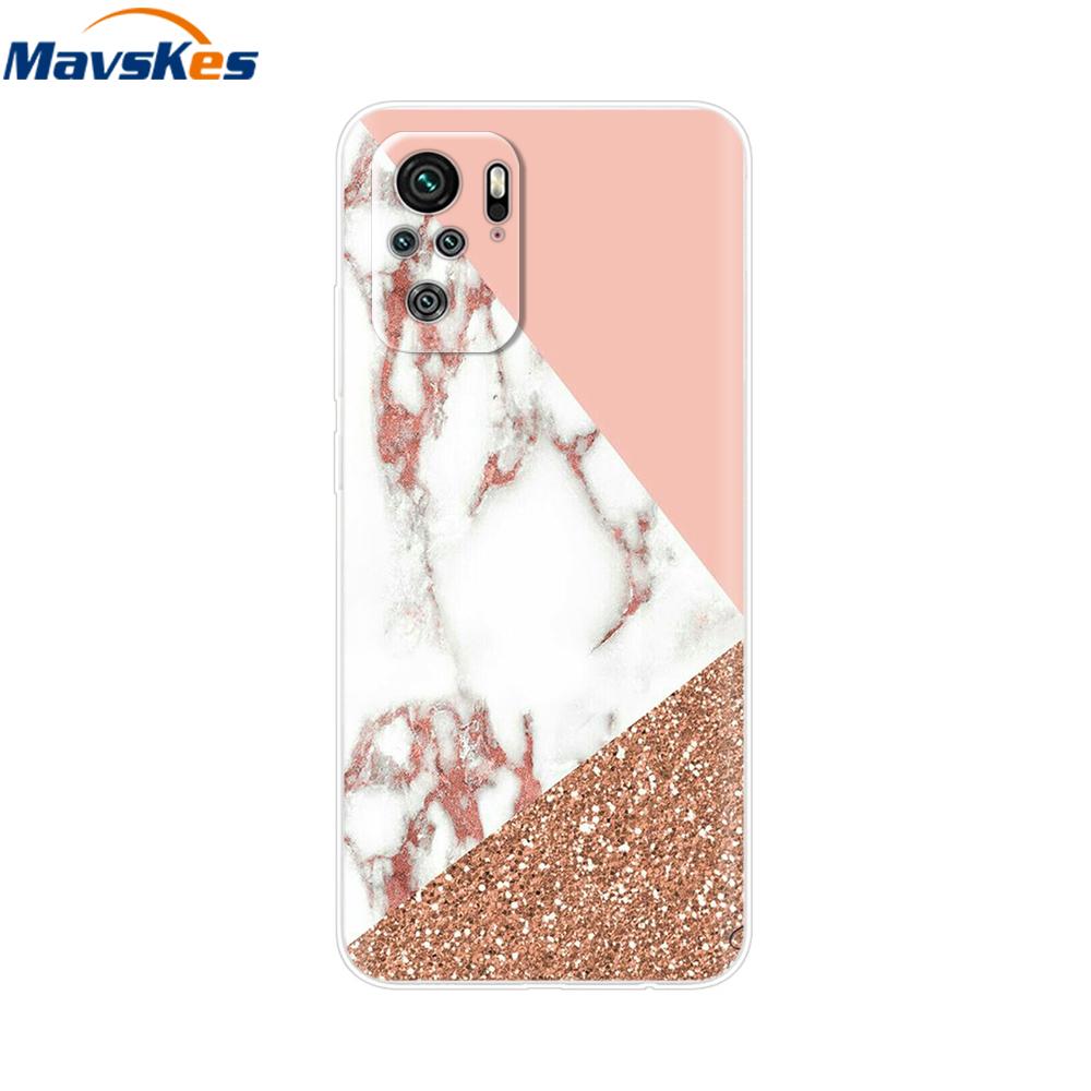 For Redmi Note 10 Case Note 10s Cover Phone Cases For Xiaomi Redmi Note 10 Pro note10 10 s Tpu Silicone Back Bumper Fundas Coque