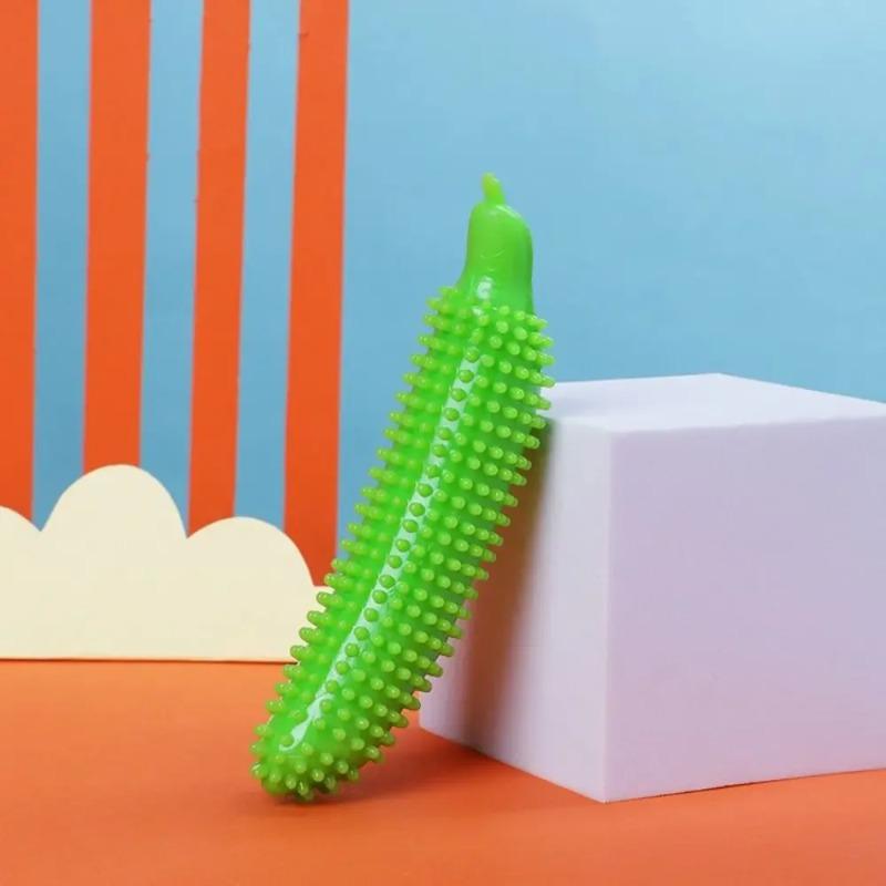 Bâtonnet à râper les dents pour chien Forme concombre Résistant à la morsure TPE Jouet à mâcher pour chien Résistant à l'usure Bâtonnet molaire pour animal de compagnie Nettoyage des dents