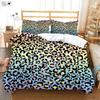 Pink Leopard Black Zebra Print Quilt Cover Soft And Comfortable Duvet Cover Pillowcase Bedding Set Machine Washable 3 Pieces
