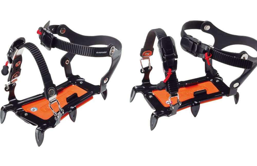 

Кошки EVERNEW с 6-ю зубьями, регулируемые по ширине, оранжевые, EBY015