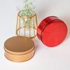 Round Tinplate Boxes Metal Storage Containers Smooth Surface Fine Workmanship Decorative Practical Party Favor Gift Boxes