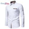 Cozy Up Men's Casual Long Sleeve Stretch Dress Shirt Wrinkle-Free Regular Fit Button Down Shirts
