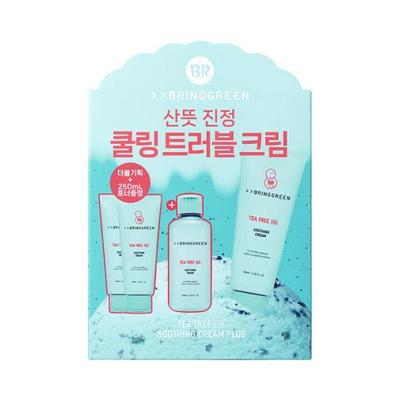 Přineste Zelený čaj Tea Tree Cica Zklidňující krém Plus Dvojitá limitovaná edice (+ Toner 250) (Baskinova spolupráce)