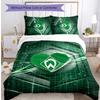 Set Lenzuola 3 Pezzi Stampato Werder Bremen, Comodo Set Copripiumino per Camera da Letto Amico della Pelle