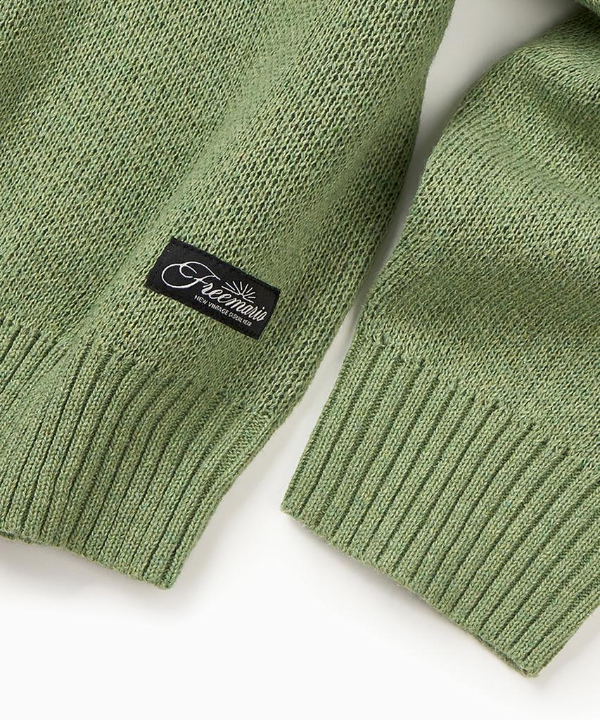 FREEMARIO Sunrise Jacquard Knit [Green]