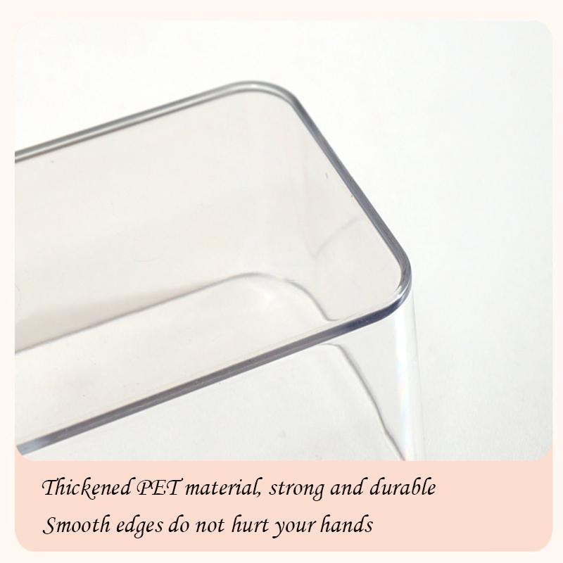 Transparent Box Storage Organizer Desk Plastic Container Drawer Organizer Table Jewelry Box Makeup Organizer Boxes