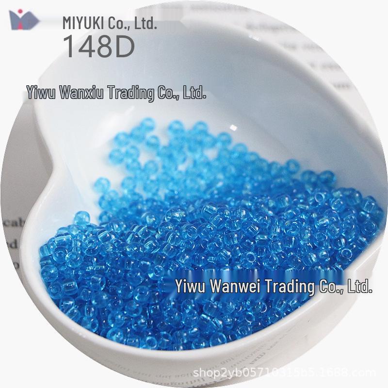 MIYUKI 3mm Transparent Glass Seed Beads for DIY Jewelry Making