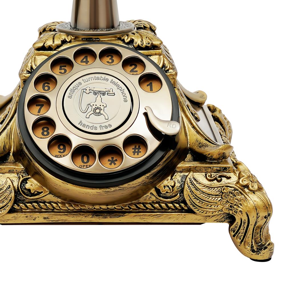 Rotary Dial Phone Antique Telephone European Style Office Desk Decor Phone