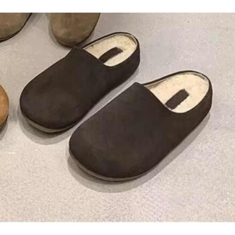 Scarpe Retro, Scarpe a Copriscarpe con Suola Spessa, Nuovo Stile, Pantofole alla Moda e Versatili da Indossare in un Attimo per Donna