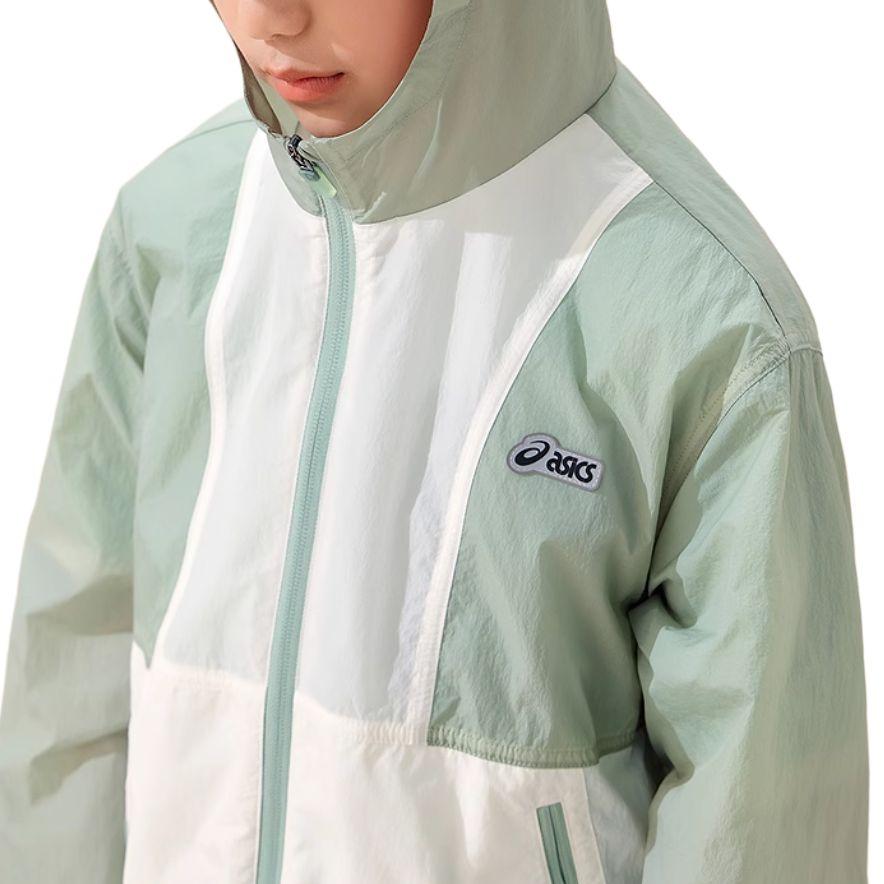 Asics Jacket Urban Trendy 4009 Green Gray Children Aged 3 7 Years Old 332251051044-4009
