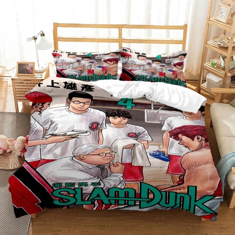 Slam Dunk Expert Digital Printed Polyester Bedding Set for Girls and Boys Bedding Set for Teenagers Bedding Set Gift