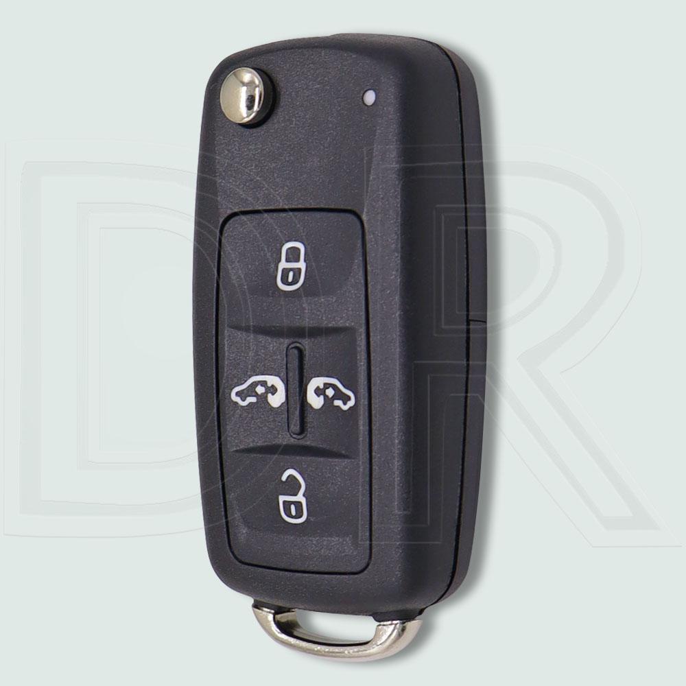 DR 4/5 Button Replacement Flip HU66 Car Key Shell Case Fob For Volkswagen VW Sharan Multivan T5 Caravelle MPV