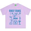 Funny Only Fans Meme TShirt Unisexs Unisex Fashion T Shirt Summer Shortsleeved Loose Casual Cotton Tshirts Streetwear
