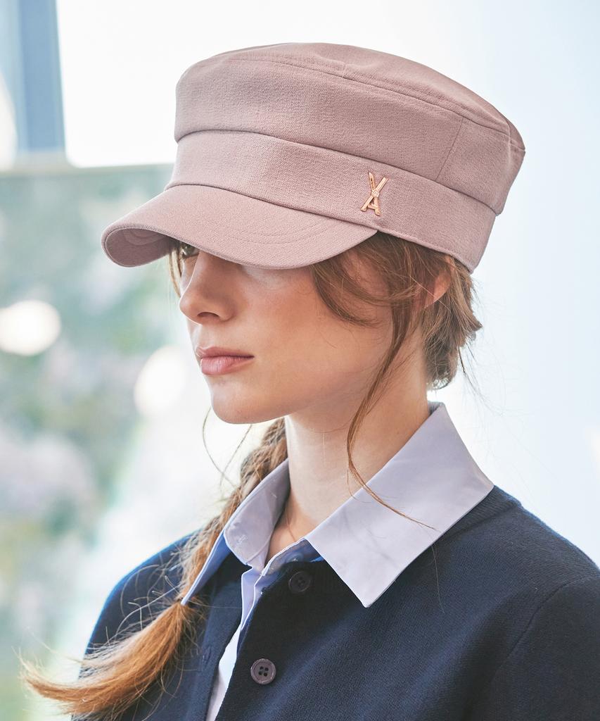 Bajal Va Cubic Stud Sailor'S Cap Pink