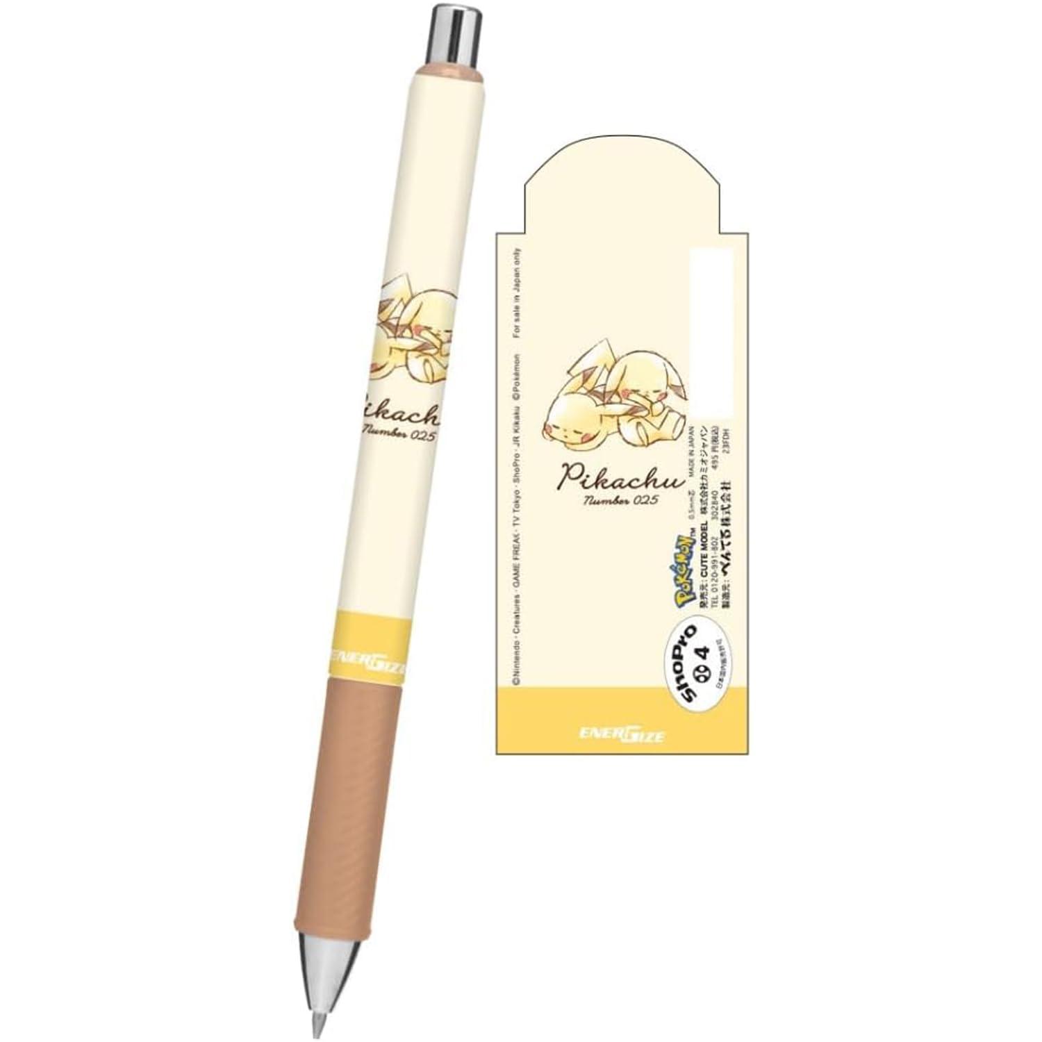 

Kamiojapan Pokemon Pikachu Energel Sharp механический карандаш Good Night 302840 0.5