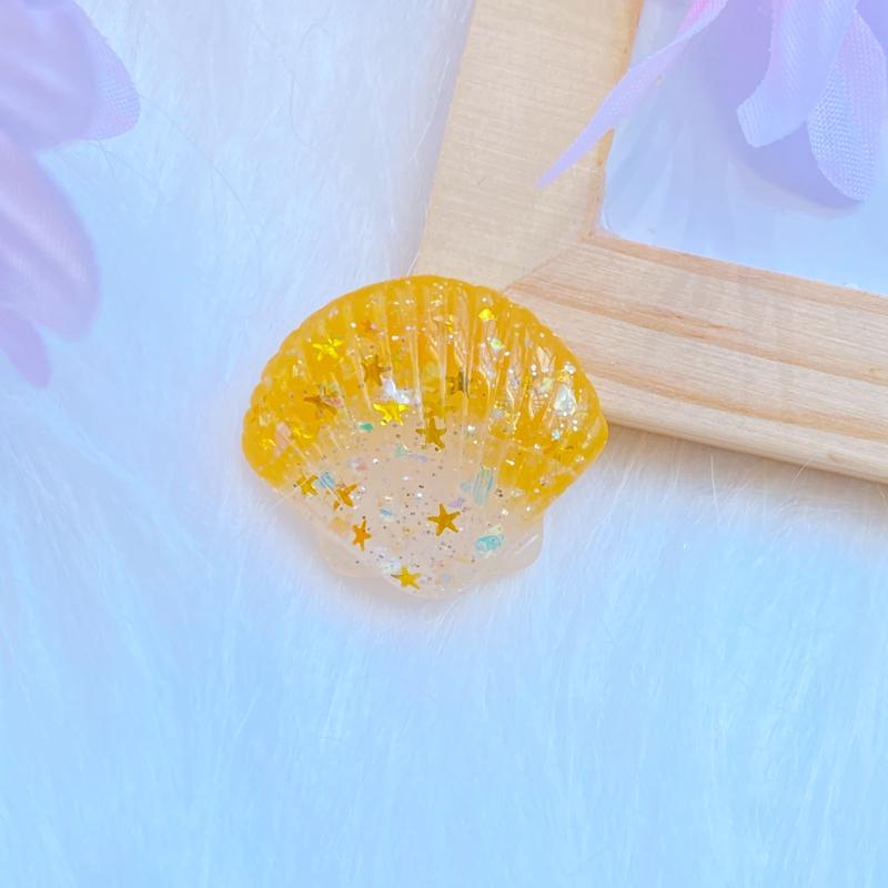 10Pcs New 23*26mm Cute Beautiful Shells Flat Back Resin Cabochons Scrapbooking DIY Jewelry Craft Decoration Accessorie Q28