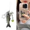 Creative Fish Keychain With Star Charm and Tassels for Phone Bag Car Decoration Handmade Resin Pendant Gifts Ideas