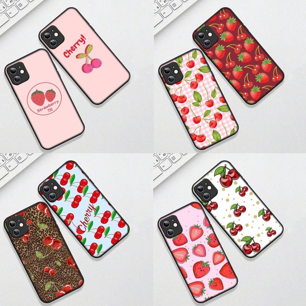 Cover for Xiaomi Poco C75 C65 C85 X7 X6 M8 F7 F8 Ultra F6 Pro Casing Phone Case Cherry Fruit Summer Strawberry Cherries
