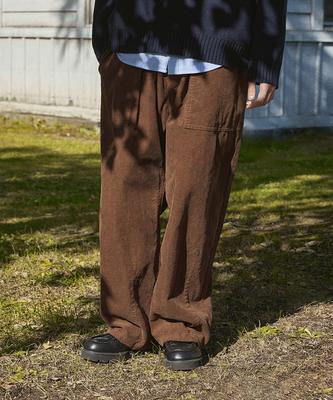 MINIMALPROJECT Fatigue Balloon Corduroy Pants Mpt110 [Brown]