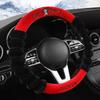 New Kuromi Winter Plush Rabbit Velvet Warm Steering Wheel Cover Soft Handle Cover for Men And Women Car Accessory