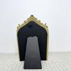Vintage Inspired Earring Necklace Display Stand Flannel Lined Resin Frame Jewelry Organizers For Home Store Decoration