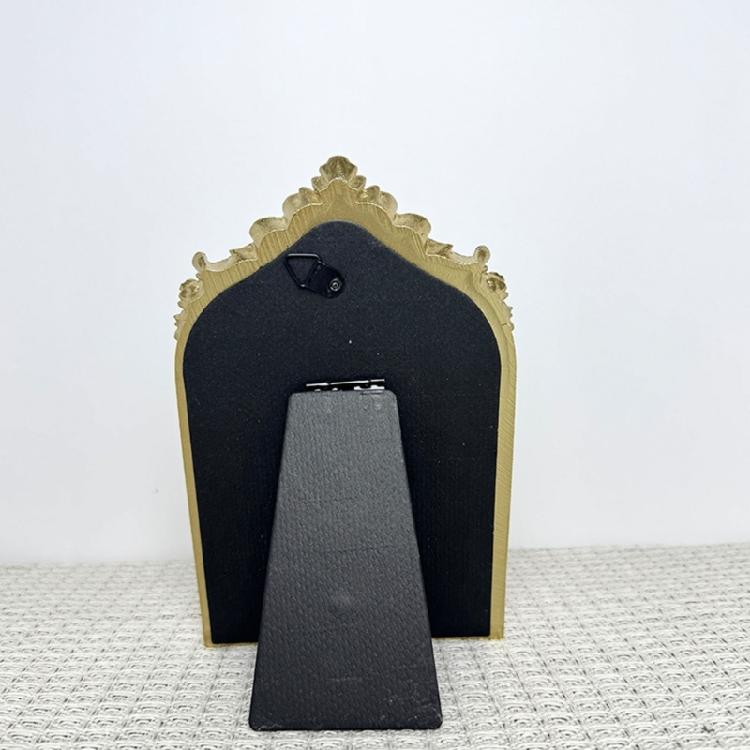 Vintage Inspired Earring Necklace Display Stand Flannel Lined Resin Frame Jewelry Organizers For Home Store Decoration