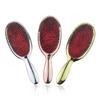 Brosse à cheveux à picots flexibles avec logo personnalisé, plaquage, coussin, démêloir, massage, paille