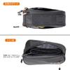 AKEIE Top Tube Bag with Strap, Bicycle Frame Bag, Large Capacity 1.2L, Water Resistant, Water Repellent, Reflective, Easy Installation, Black