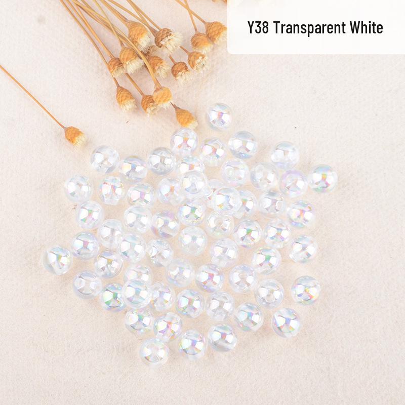 Transparent AB Color Acrylic Rice Beads for DIY Bracelets  Necklaces 12MM (500g/bag)