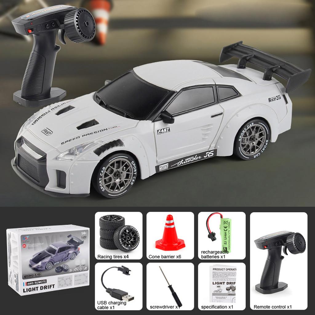 Children's Racing Remote Control Racing Car Four-wheel Drive Half-scale High-speed Drift Car Boy Remote Control Car Toy