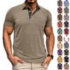 Heren T-shirts met korte mouwen in effen kleur, casual T-shirts met korte mouwen voor heren