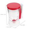 4-Cup Batter Mixing Jug Dispenser with Squeeze Handle Portion Control Non-Drip Pouring for Pancakes Waffles Cupcakes Crepes Mini